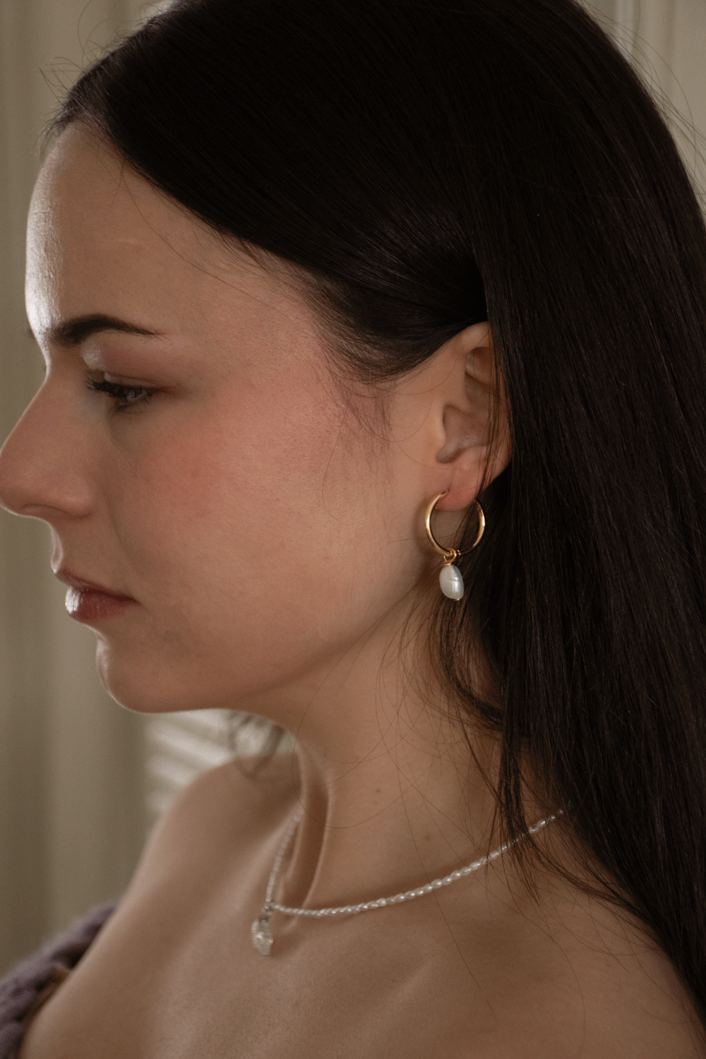 Pearl Hoops