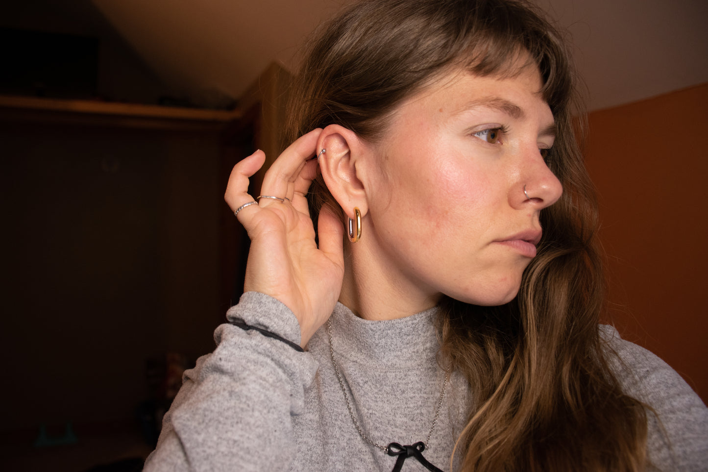 Oval Mixmatch Metal Hoops
