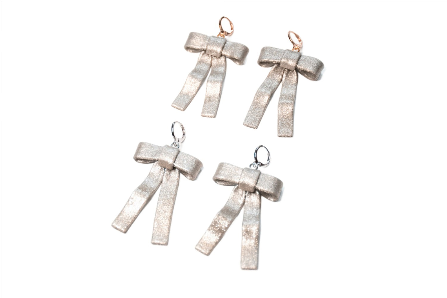 Shiny Silver Bows