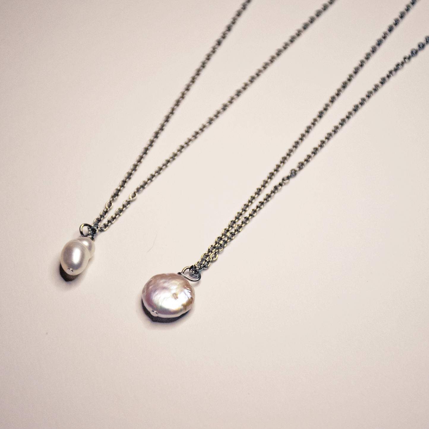 Freshwater Coin Pearl & Potato Pearl Necklace