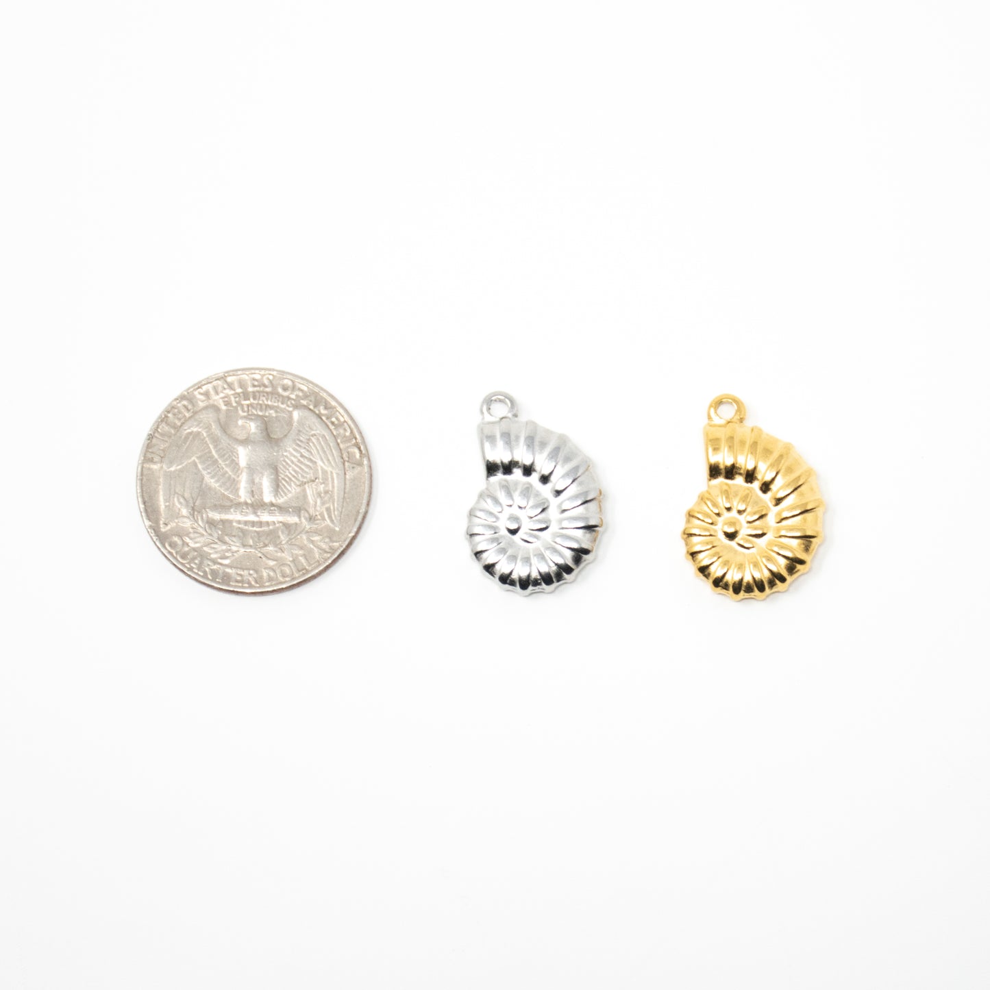 Medium Shell Spiral Charm