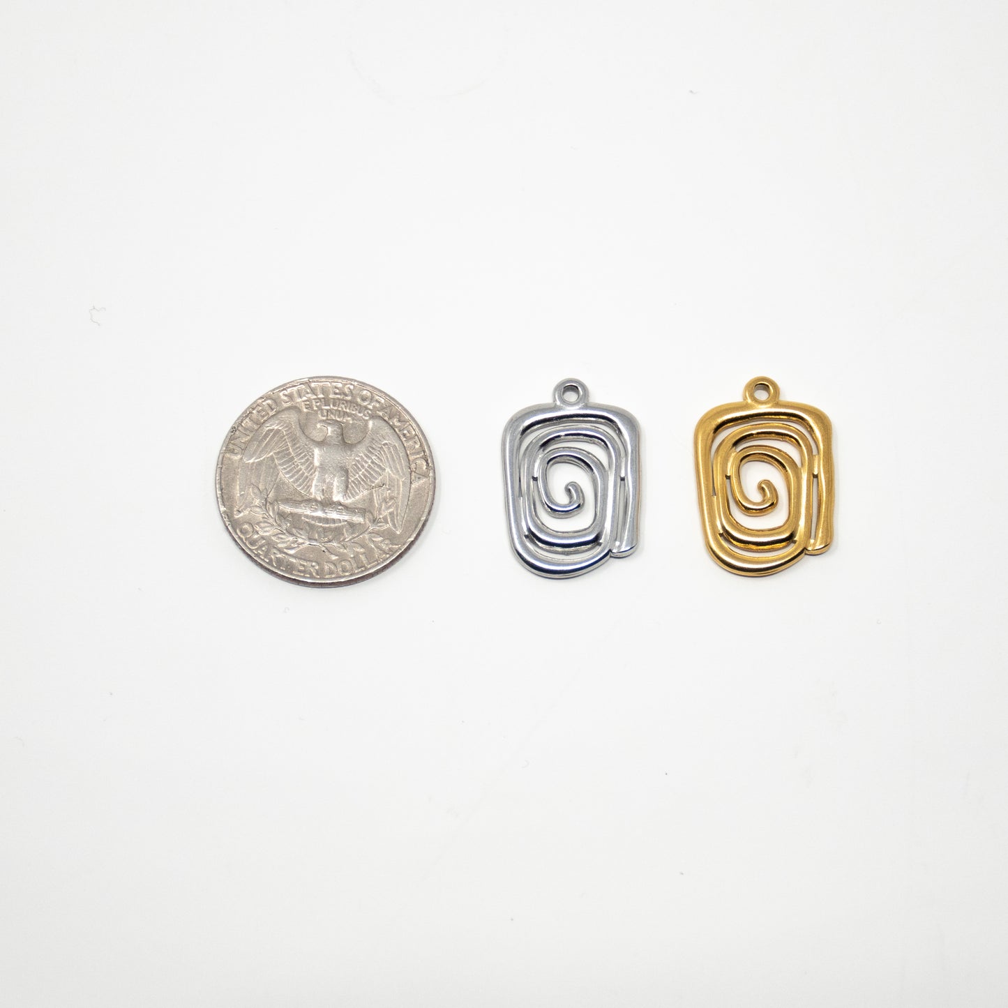 Rectangular Spiral Charm