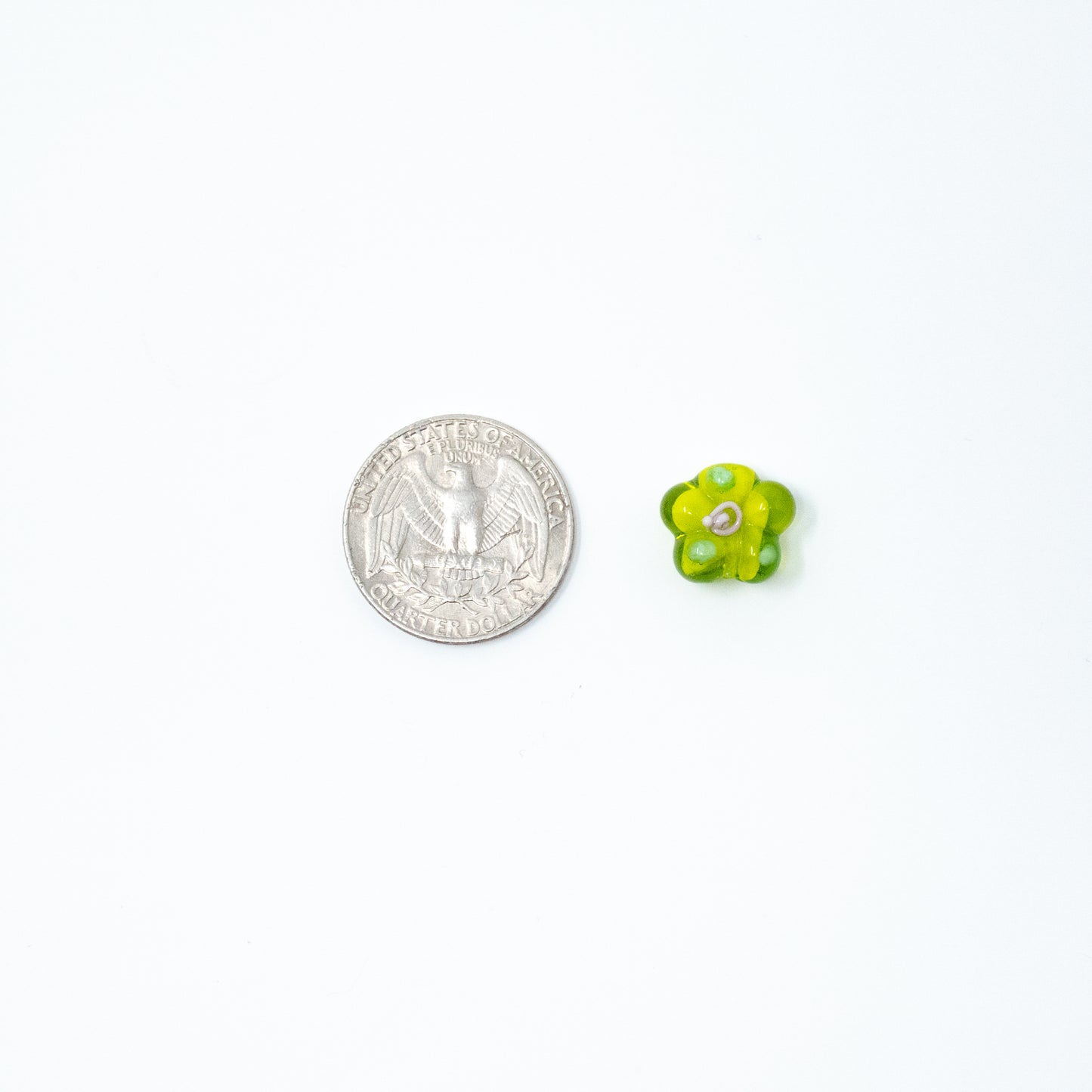 Glass Flower Charm