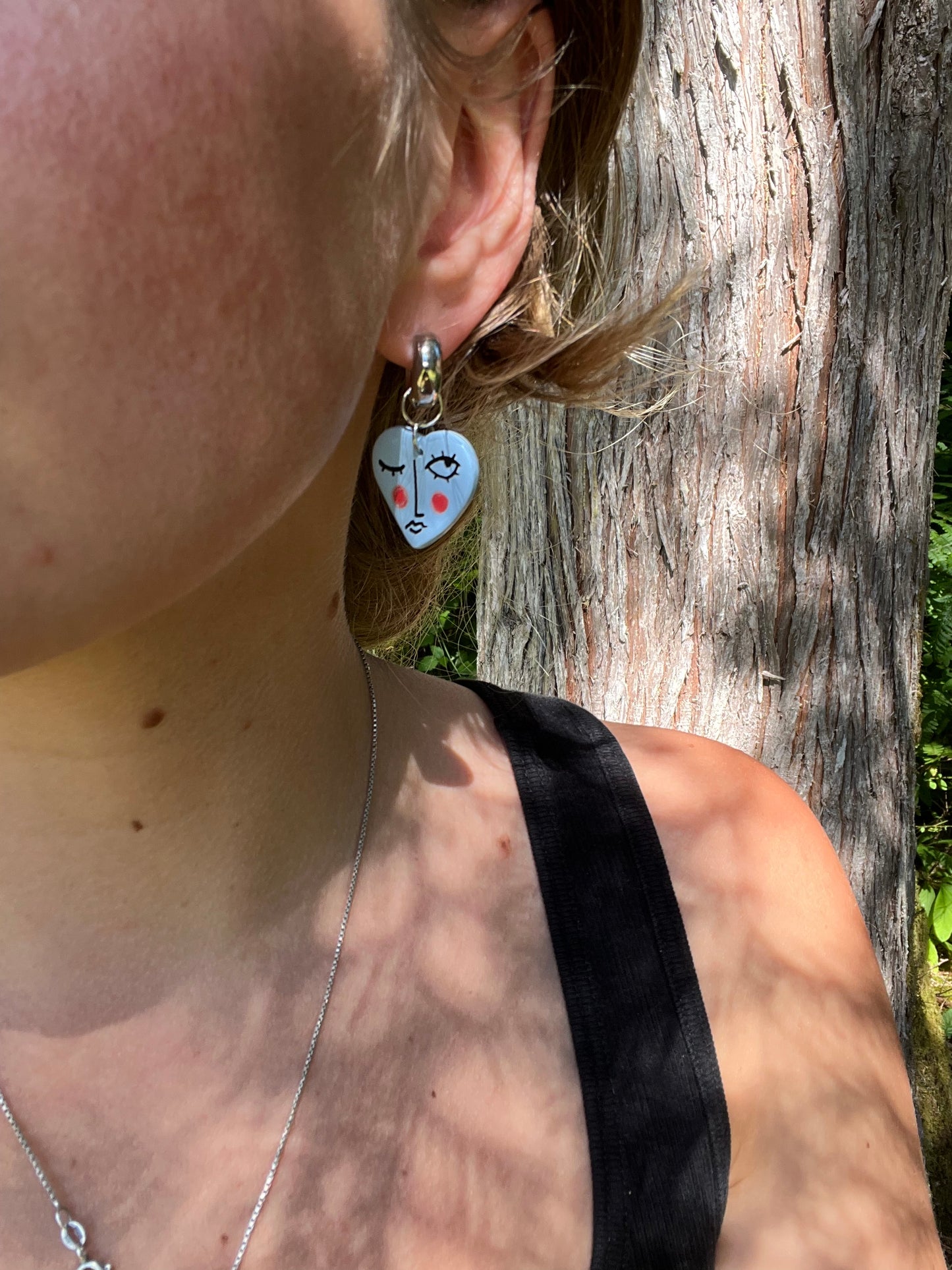 All About My Feelings - Hearts charms w/ 14mm Hoop