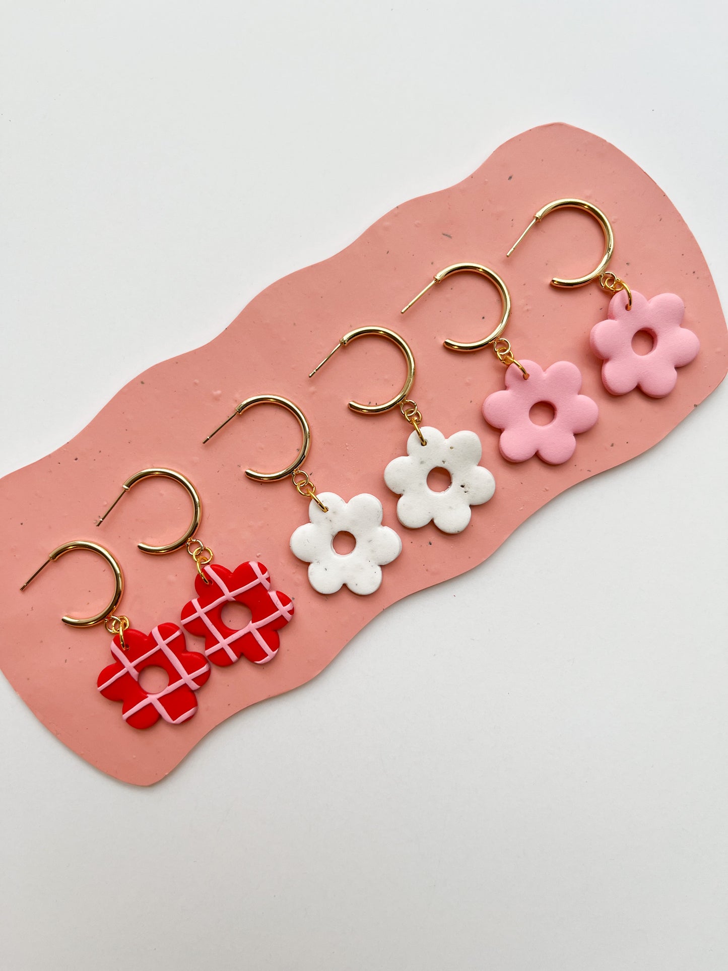Shower Me In Flowers Hoops
