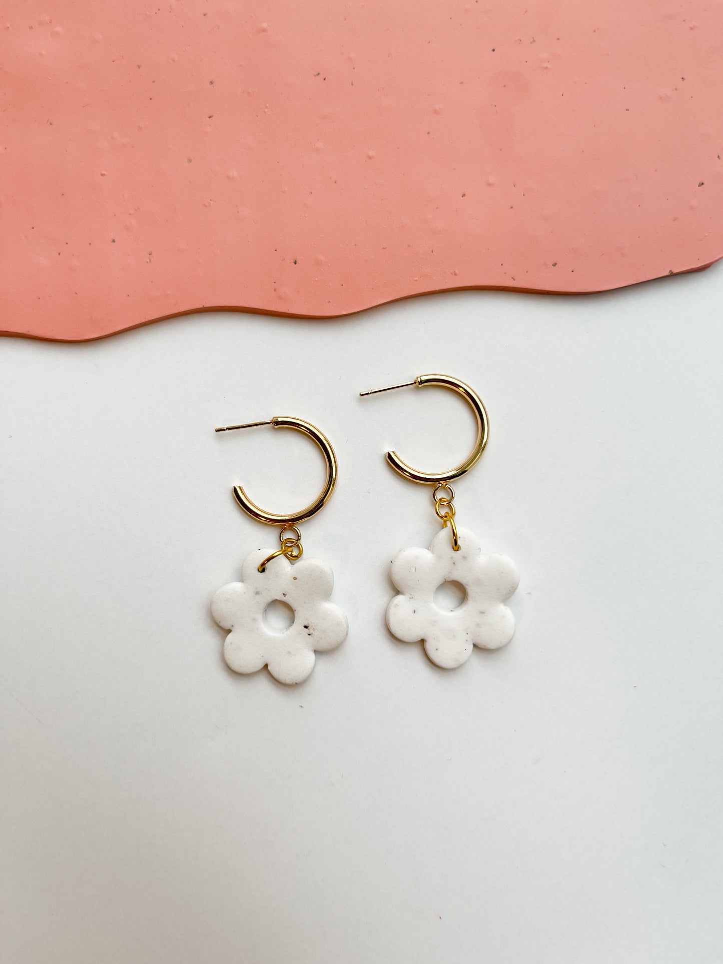 Shower Me In Flowers Hoops