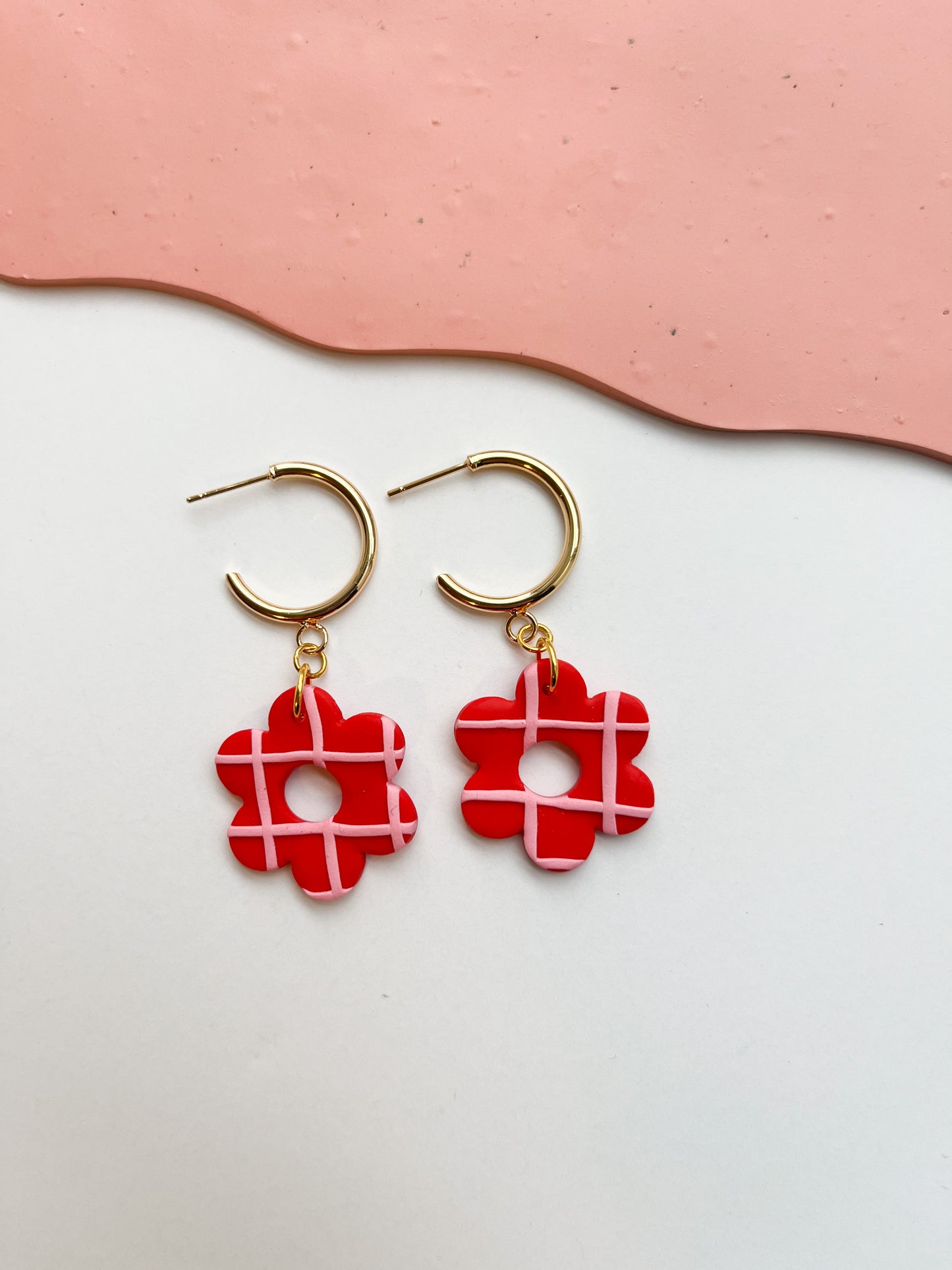Shower Me In Flowers Hoops