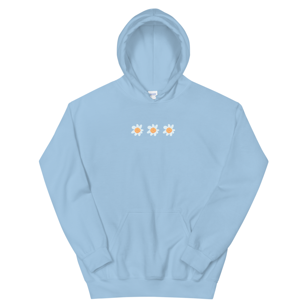 Hoodie with 3 flowers
