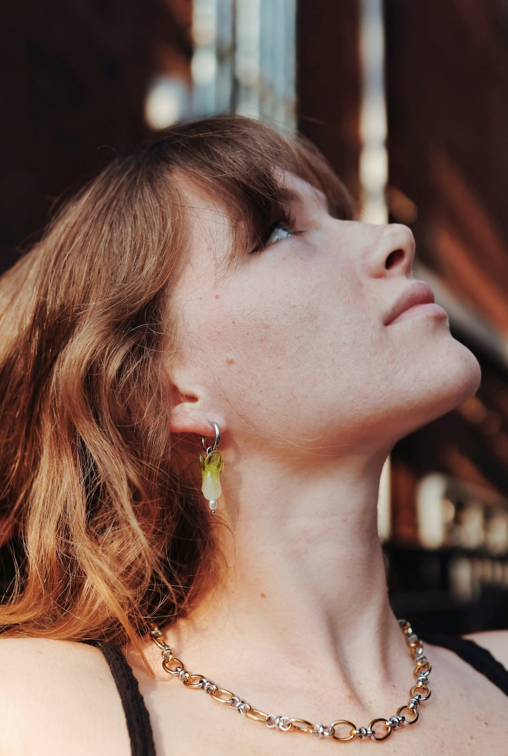 Bok Choy Charm Hoops