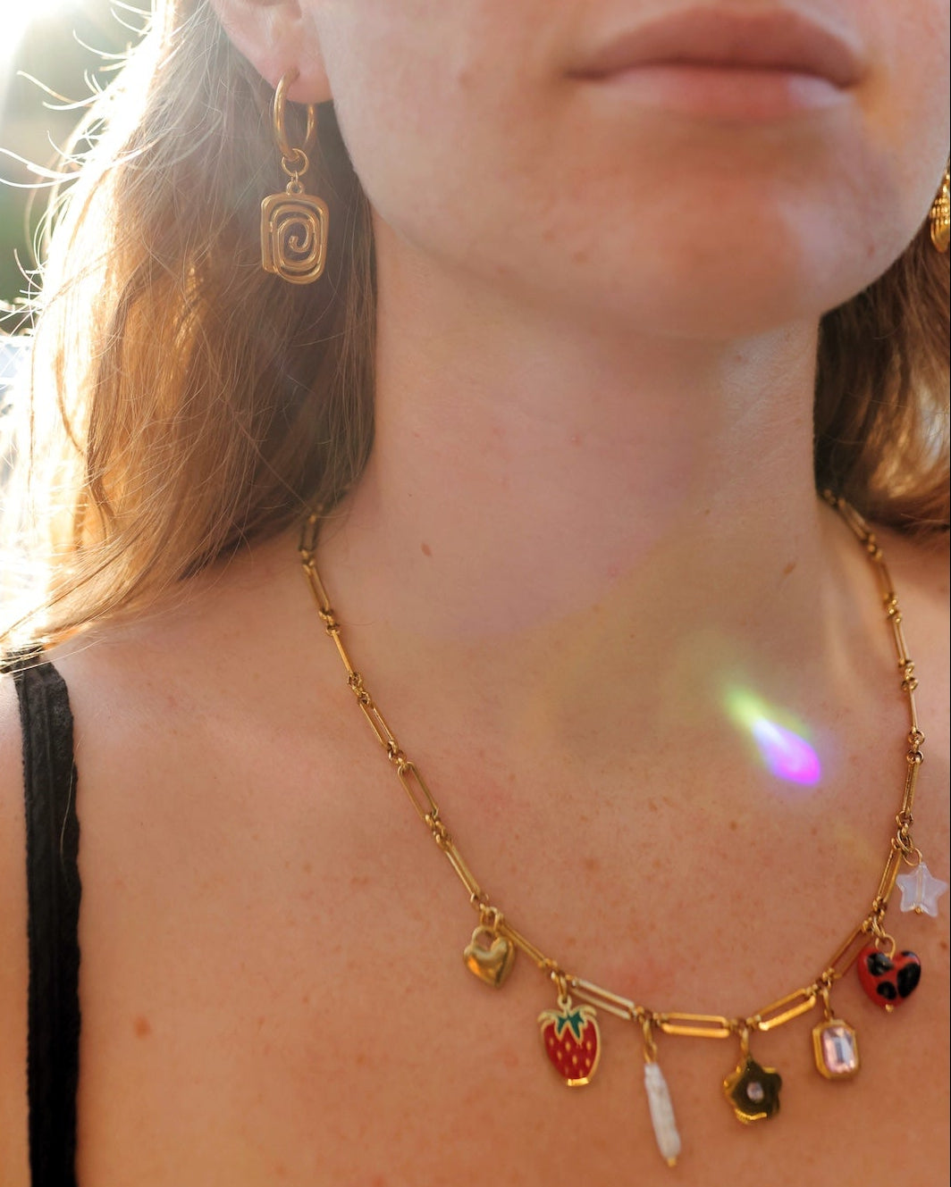 Find Me In The Flowers Charm Necklace