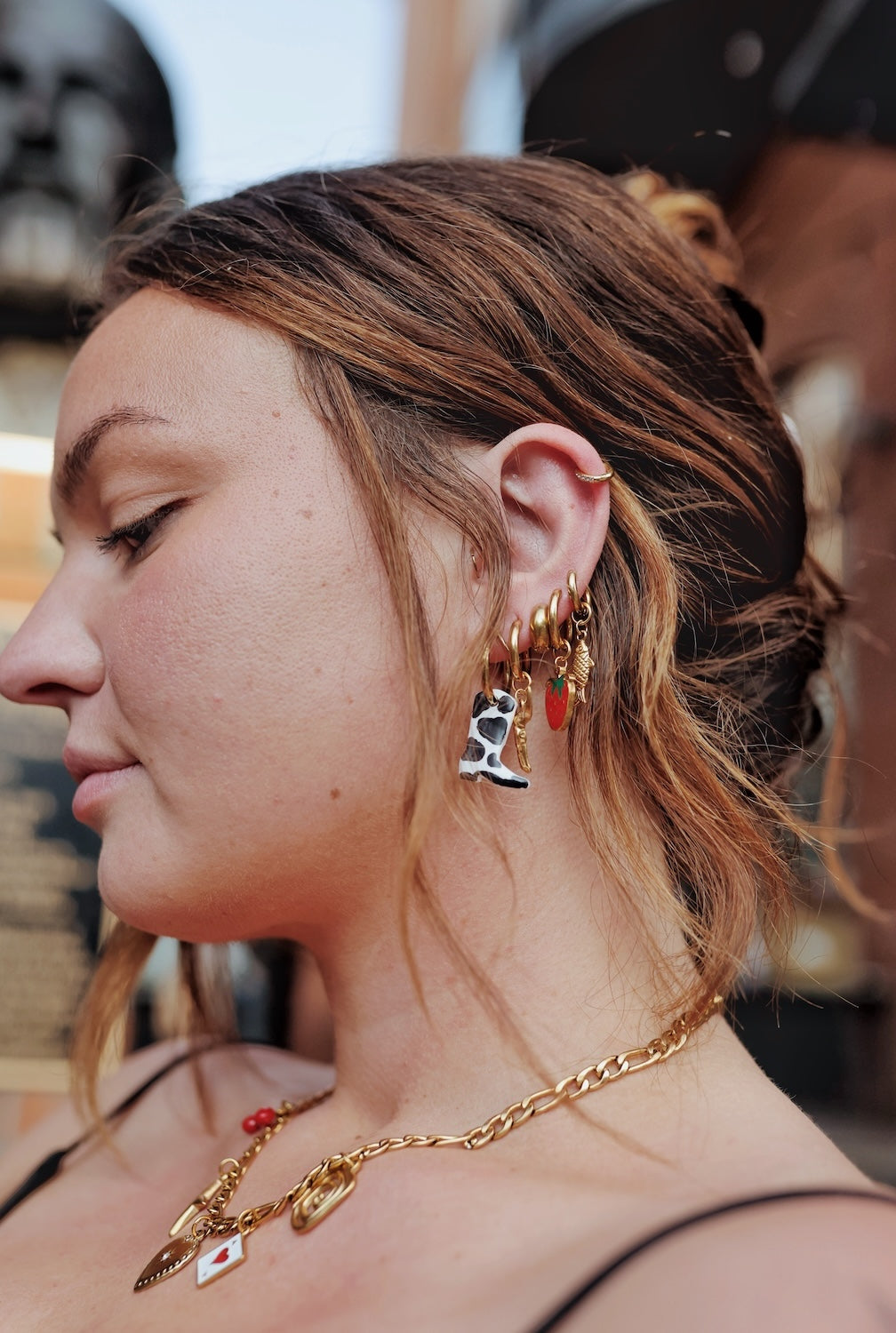 Fishy Fishy Charm Hoops