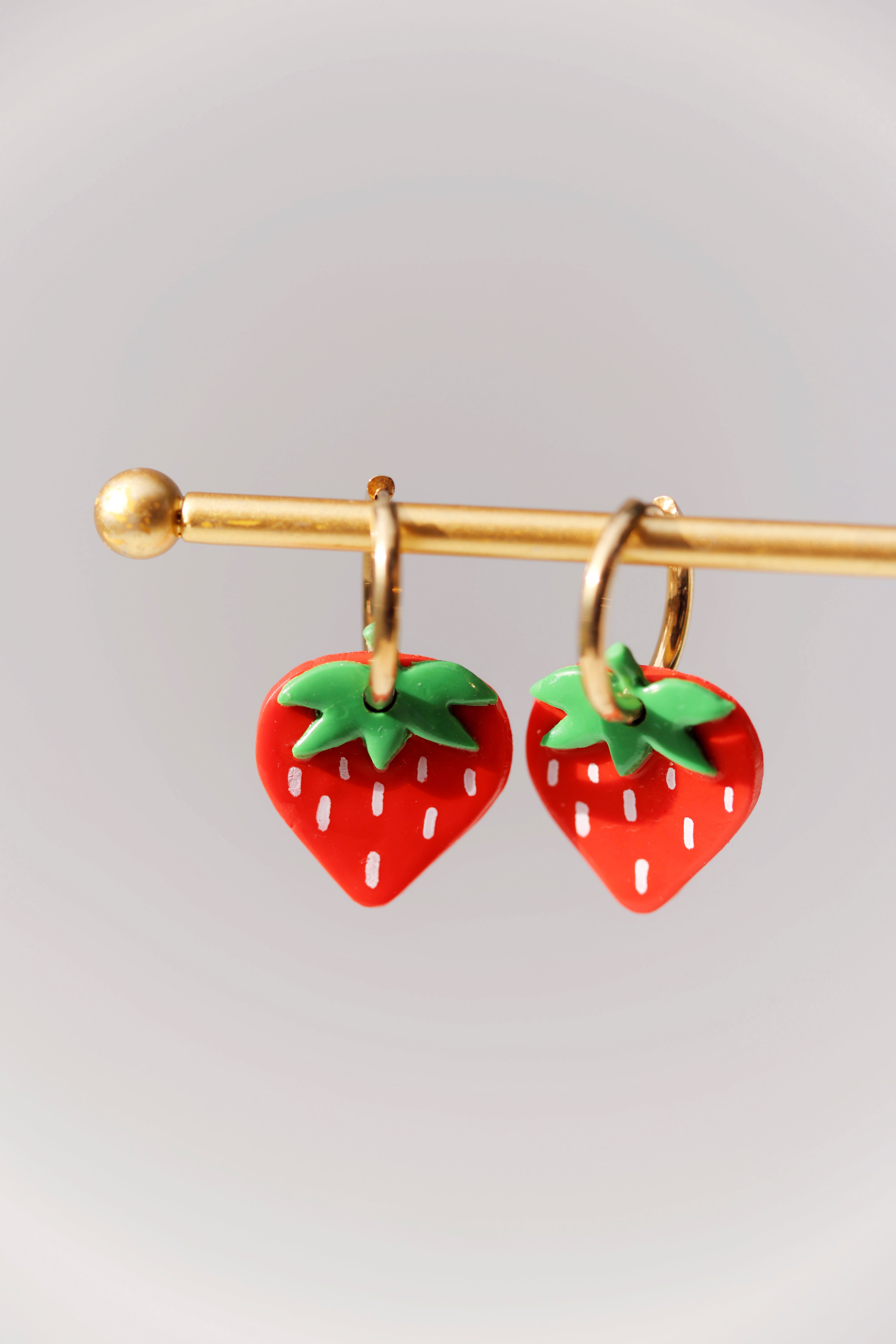 Strawberry Charm Earrings