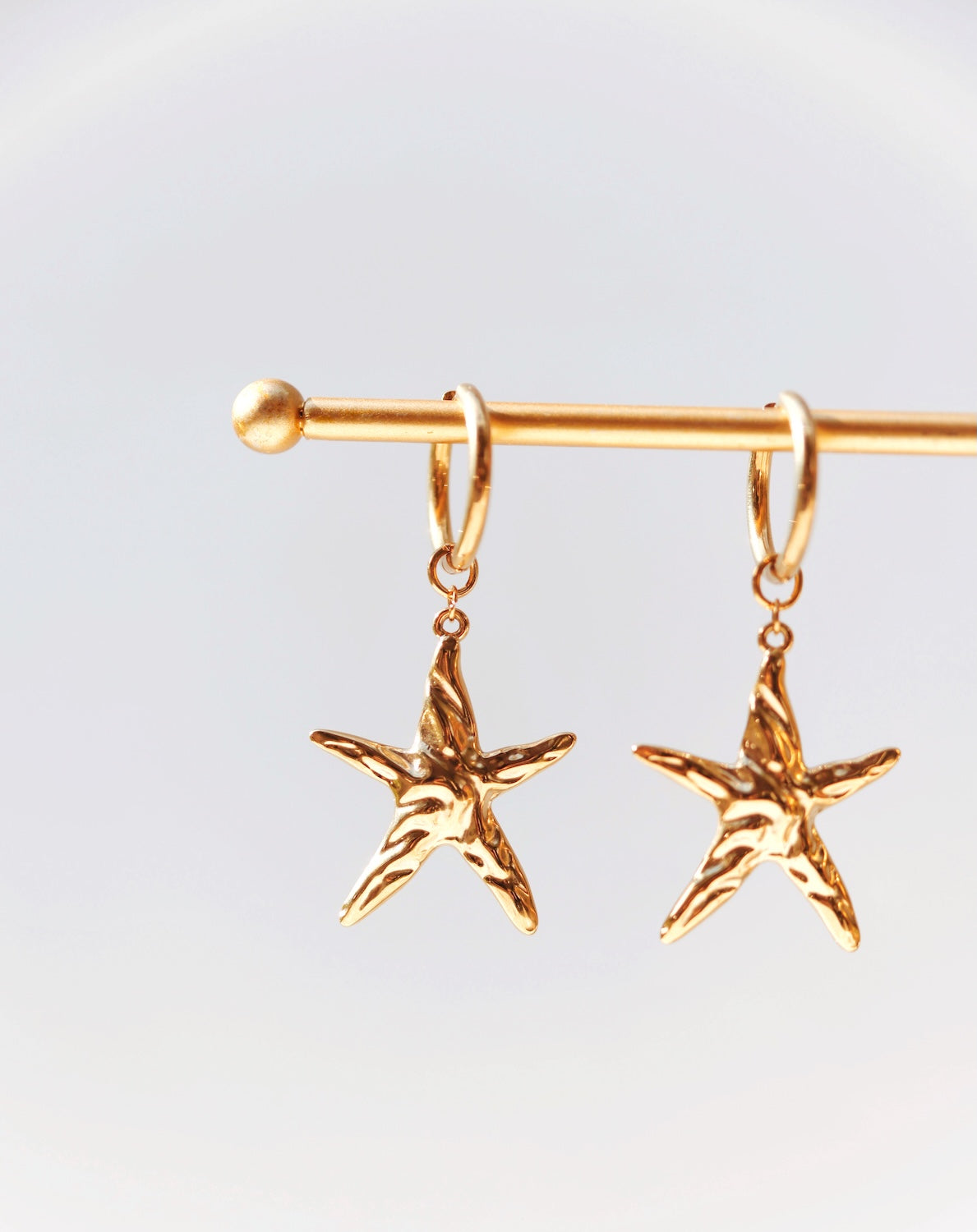 Im a Star Charm Hoops