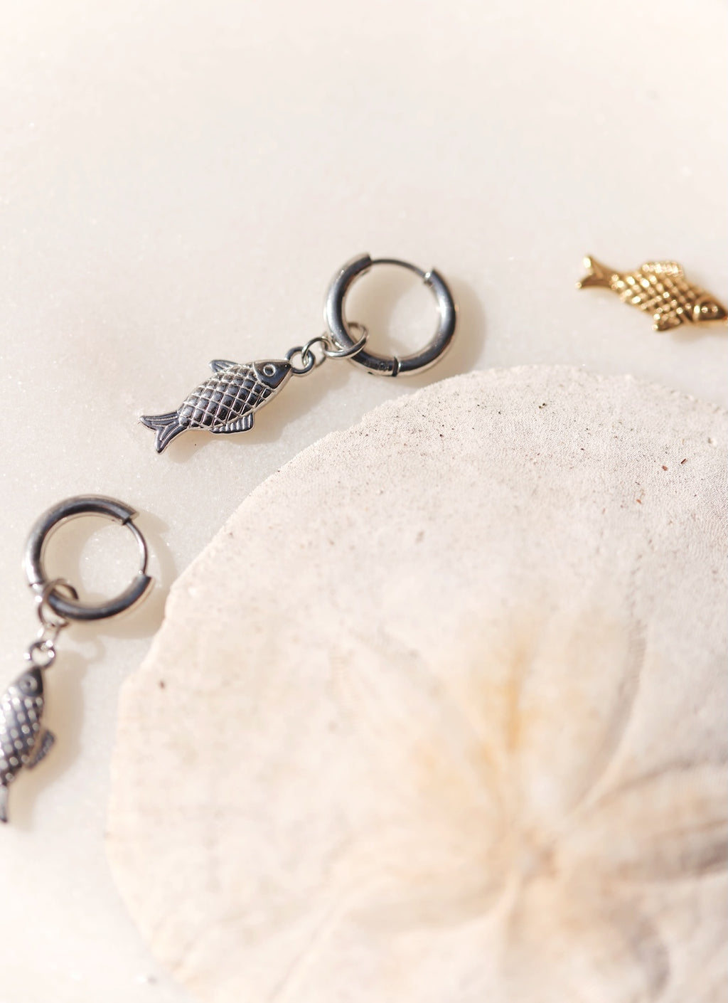Fishy Fishy Charm Hoops