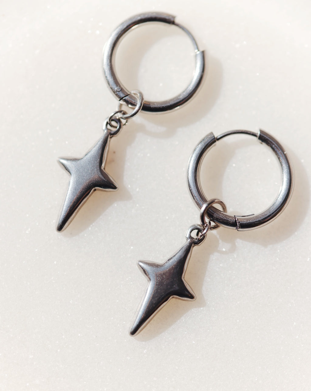 Sparkle On Charm Hoops