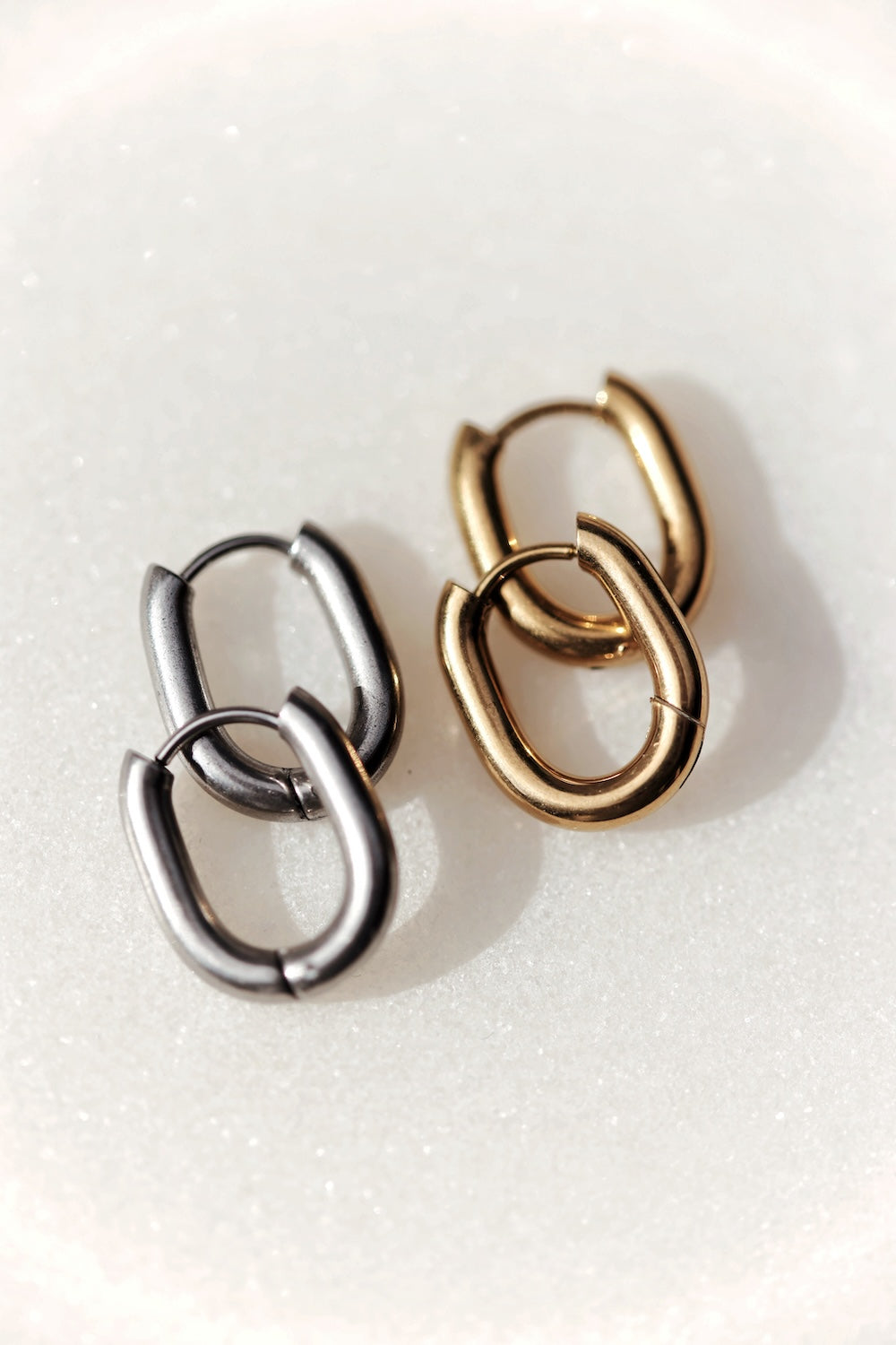 Small Oval Hoops