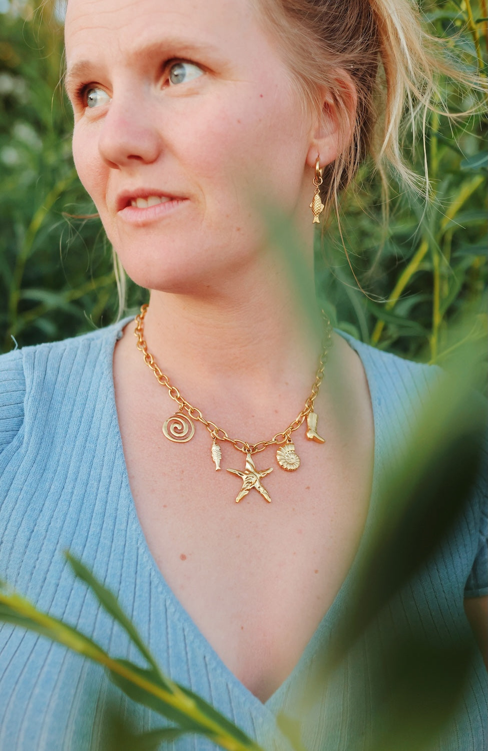 Fishy Fishy Charm Hoops