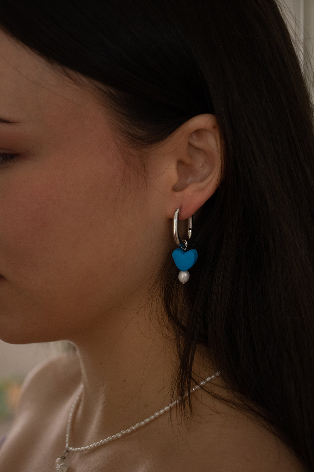 Candy Heart Carabiner Hoops