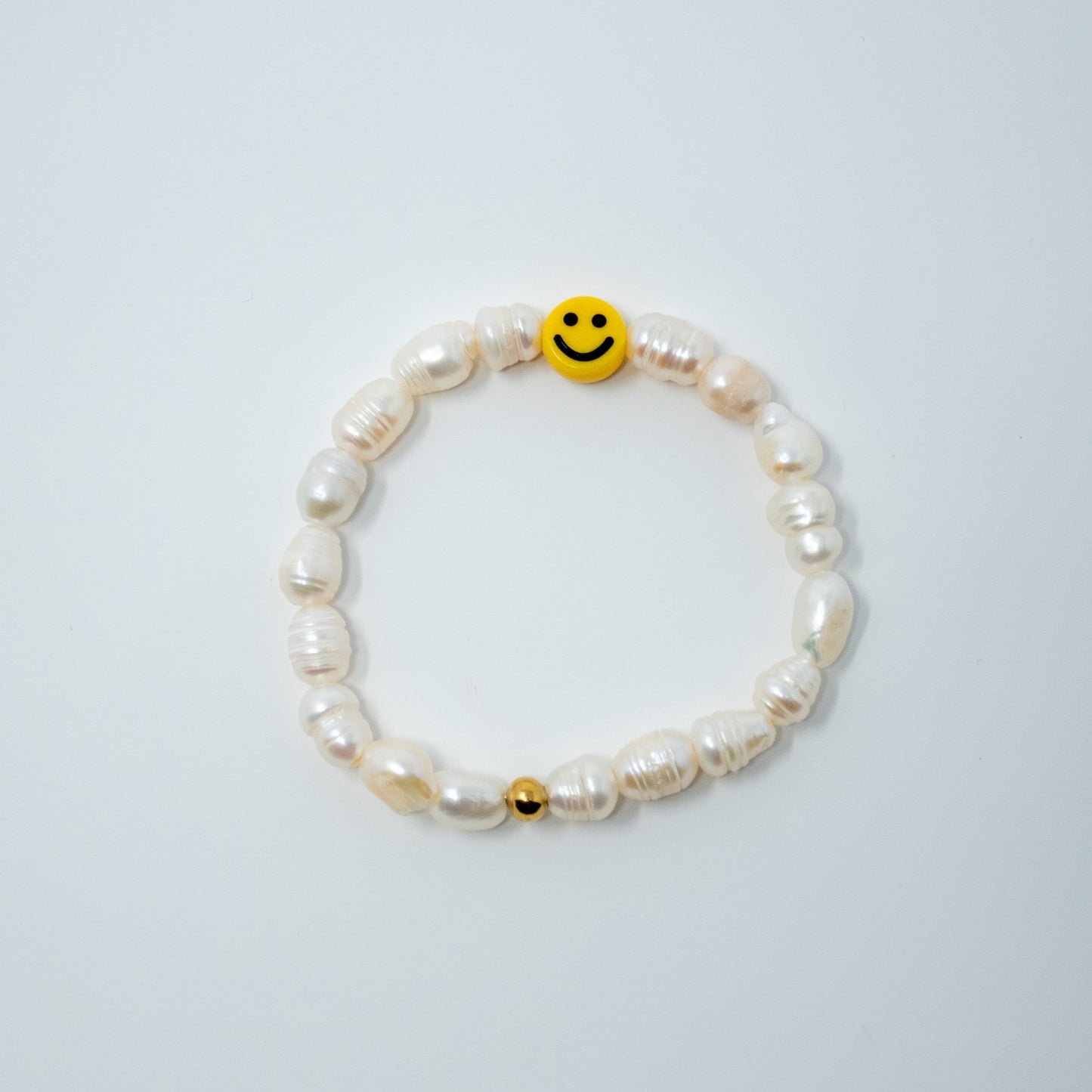 Smiley Face Pearl Bracelet