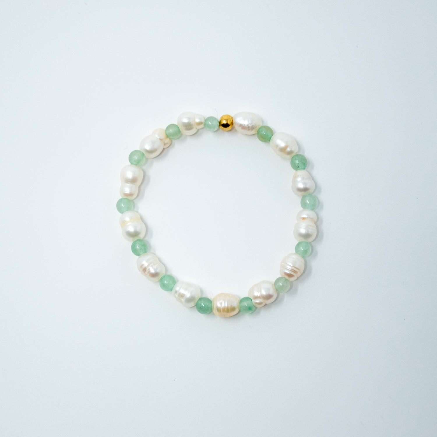 Jade & Pearl Beaded Bracelet