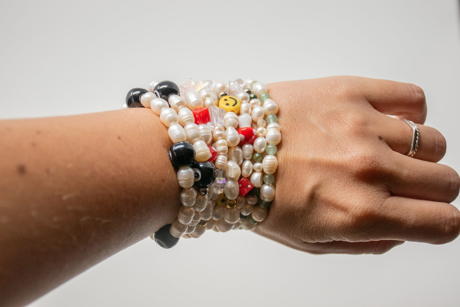 8 Ball Beaded Bracelet