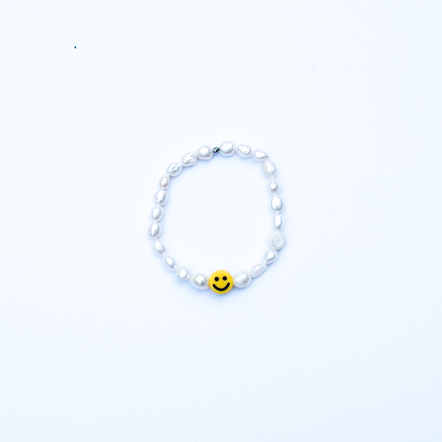 Smiley Face Pearl Bracelet