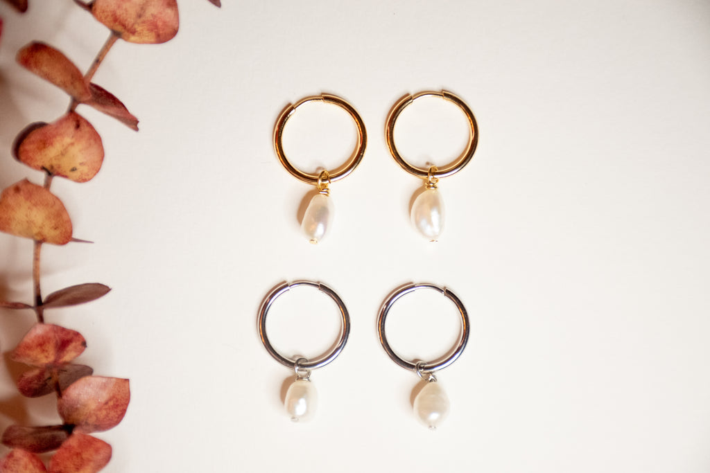 Pearl Hoops
