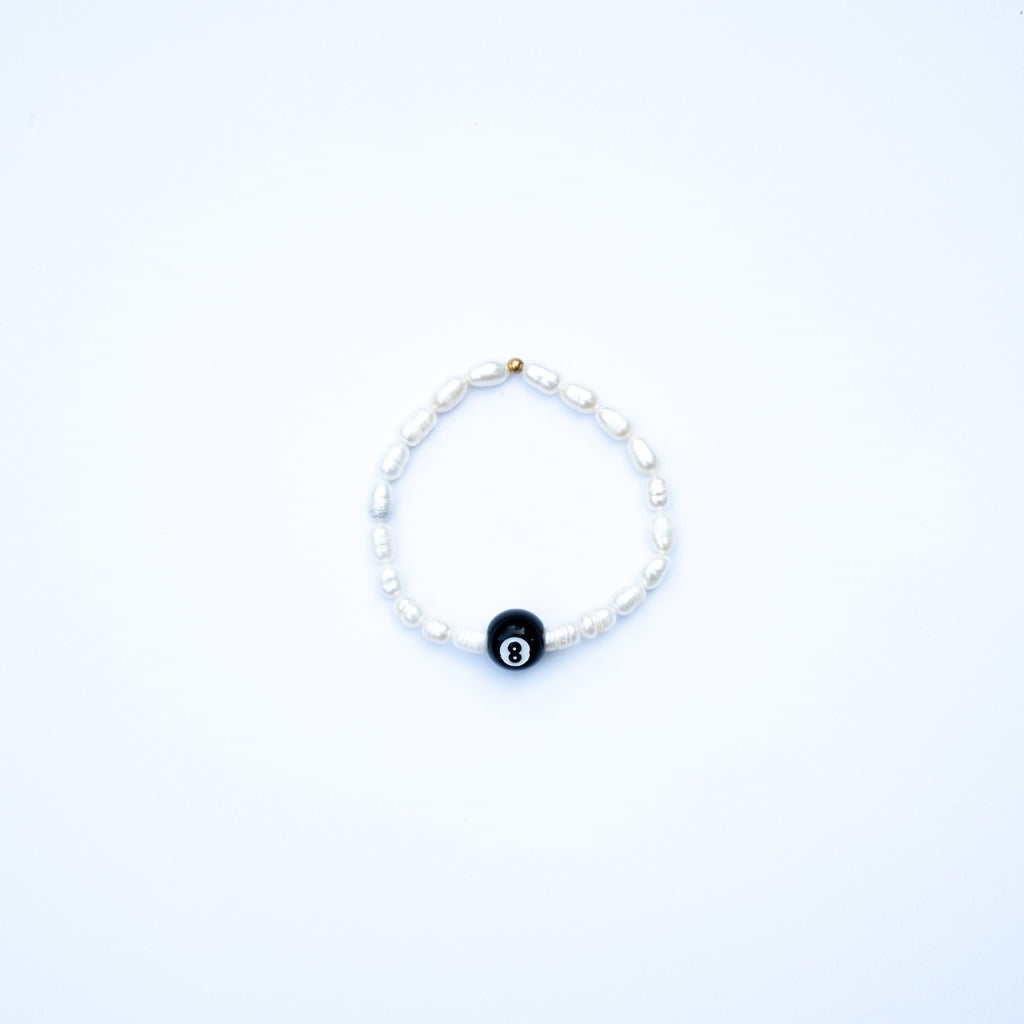 8 Ball Pearl Bracelet