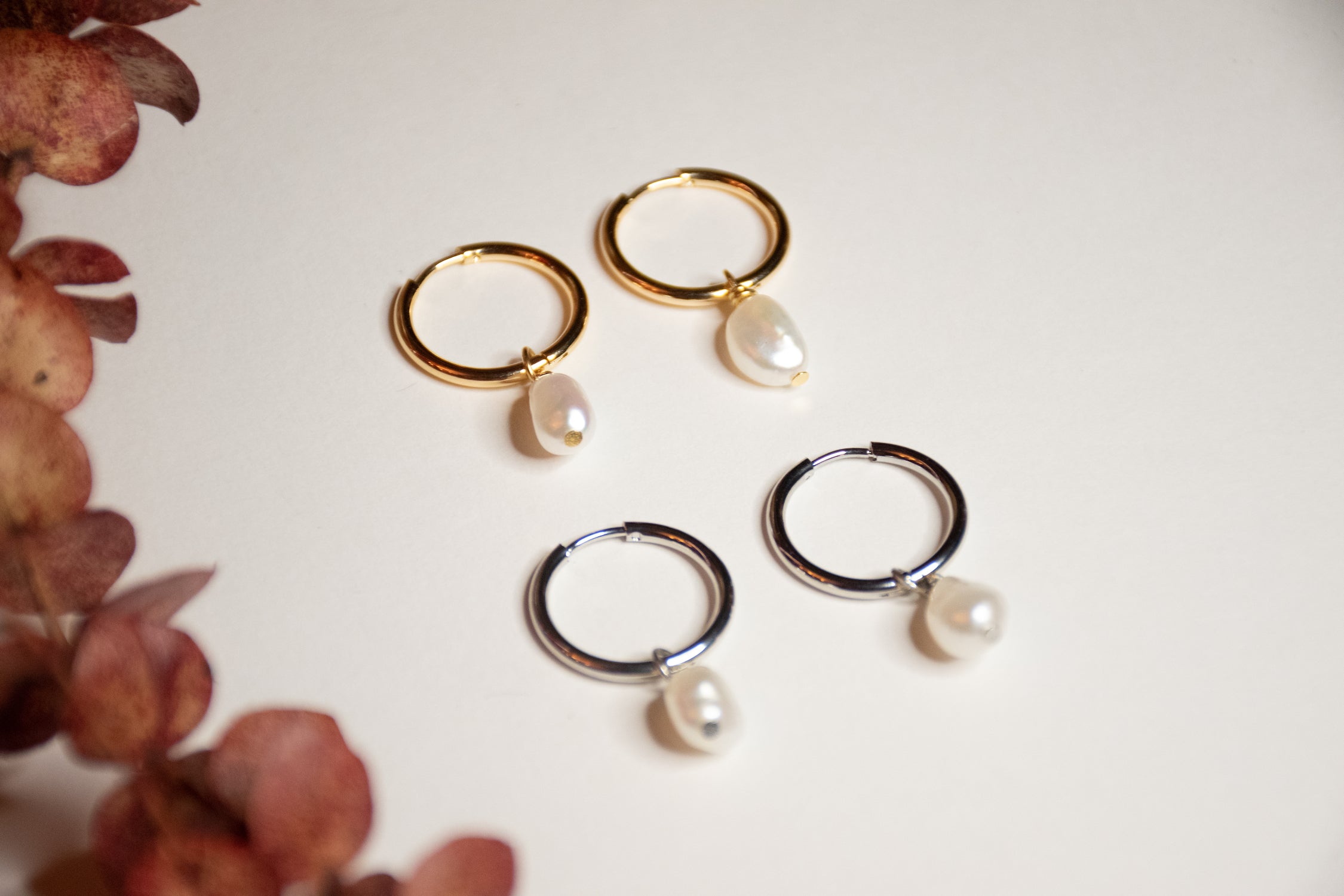 Pearl Hoops