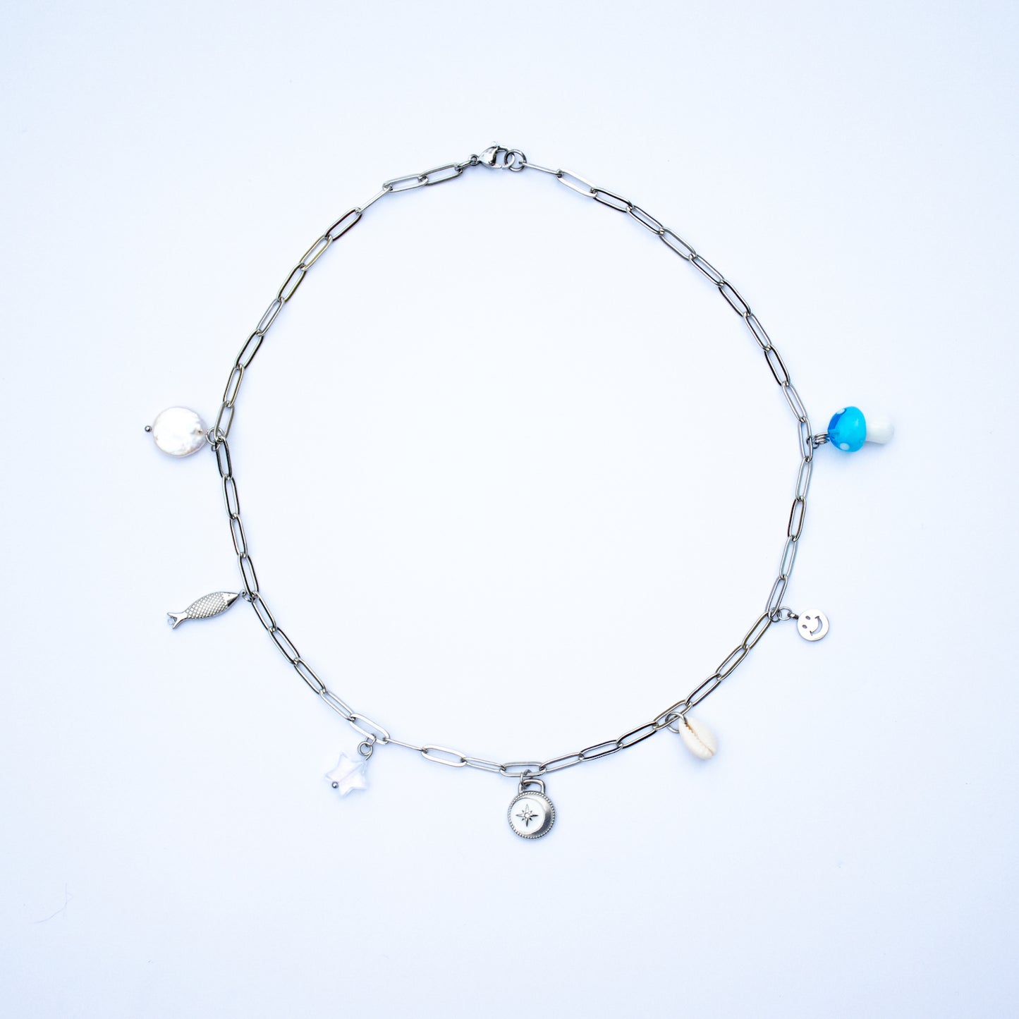 Ocean Blue Charm Necklace