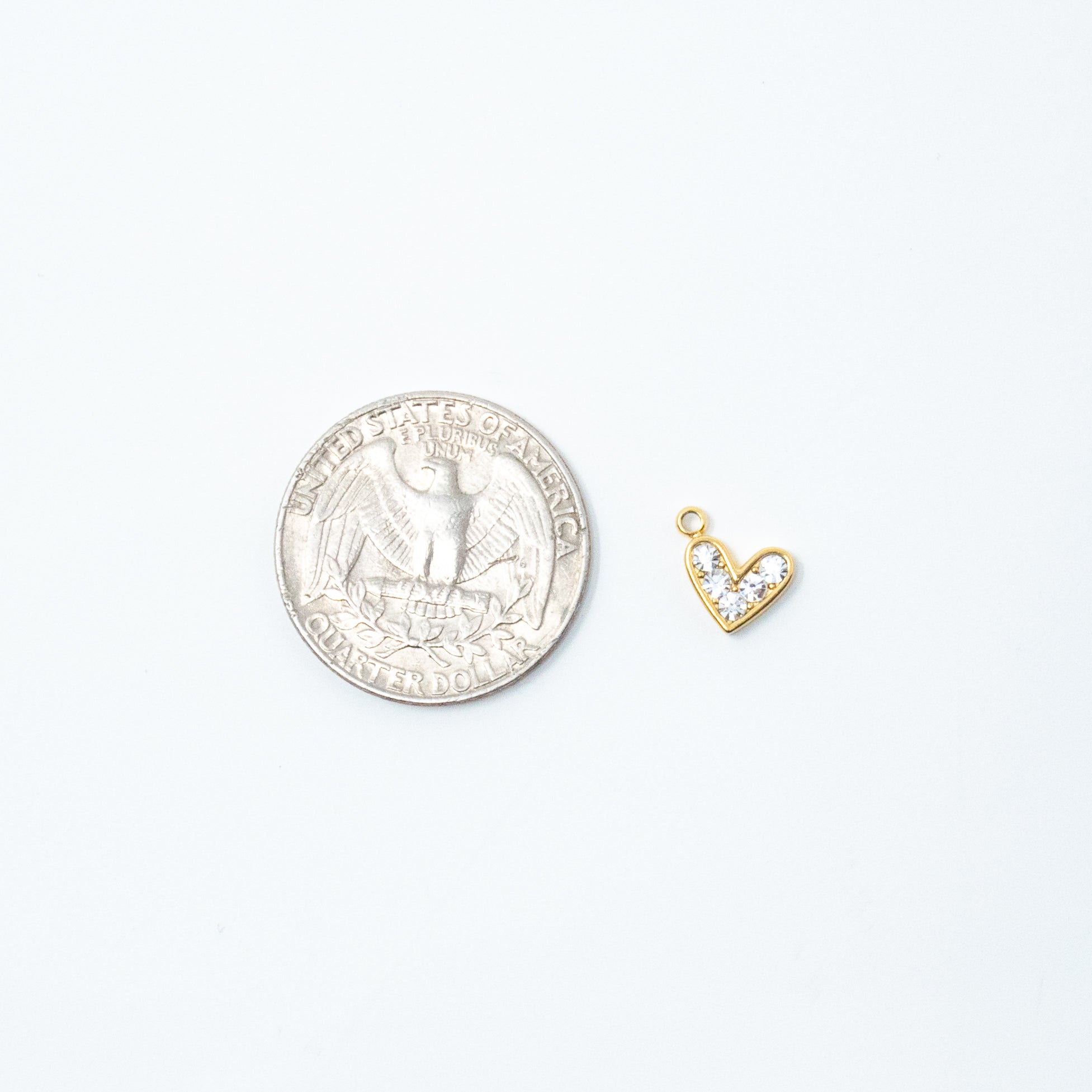 Sparkle Heart Charm