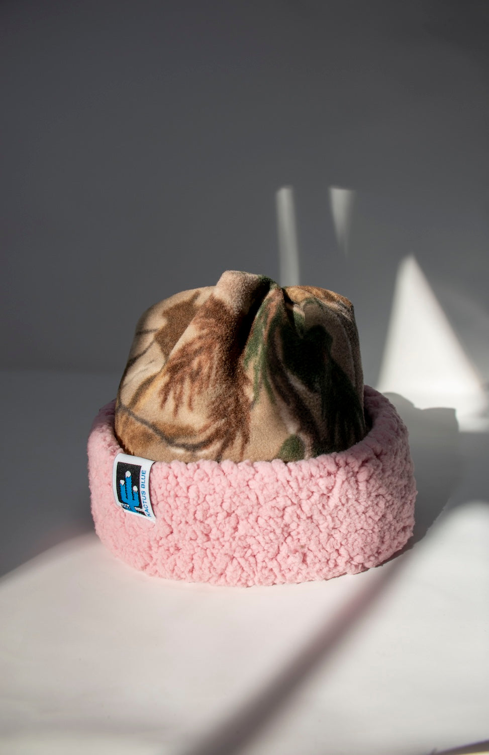 Camo w Pink Sherpa Cuff