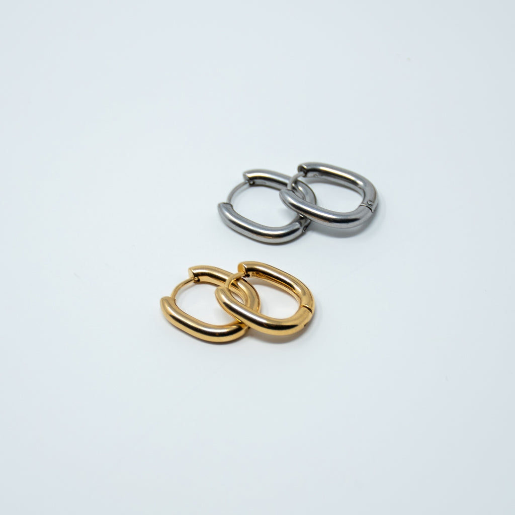 Small Oval Hoops