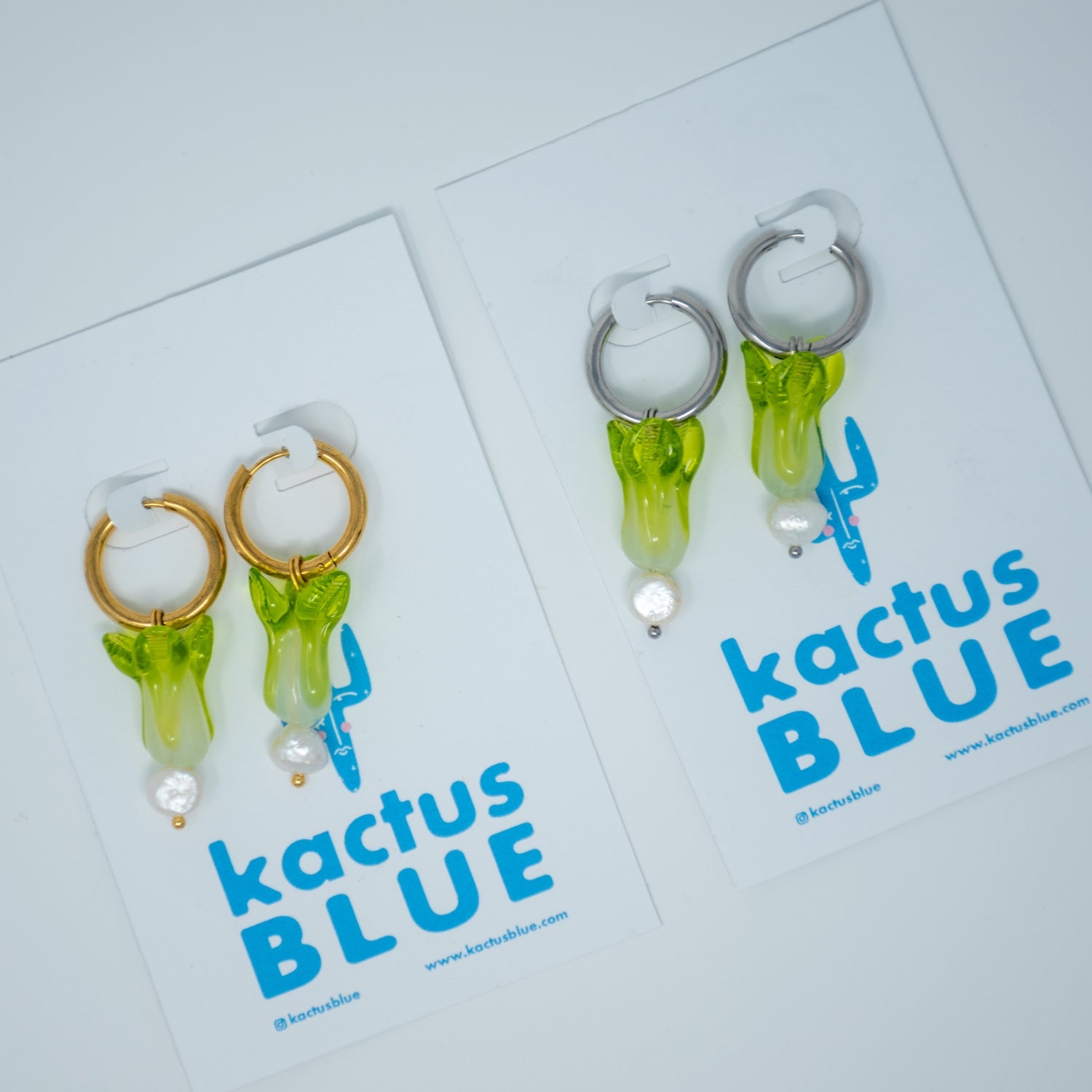 Bok Choy Charm Hoops