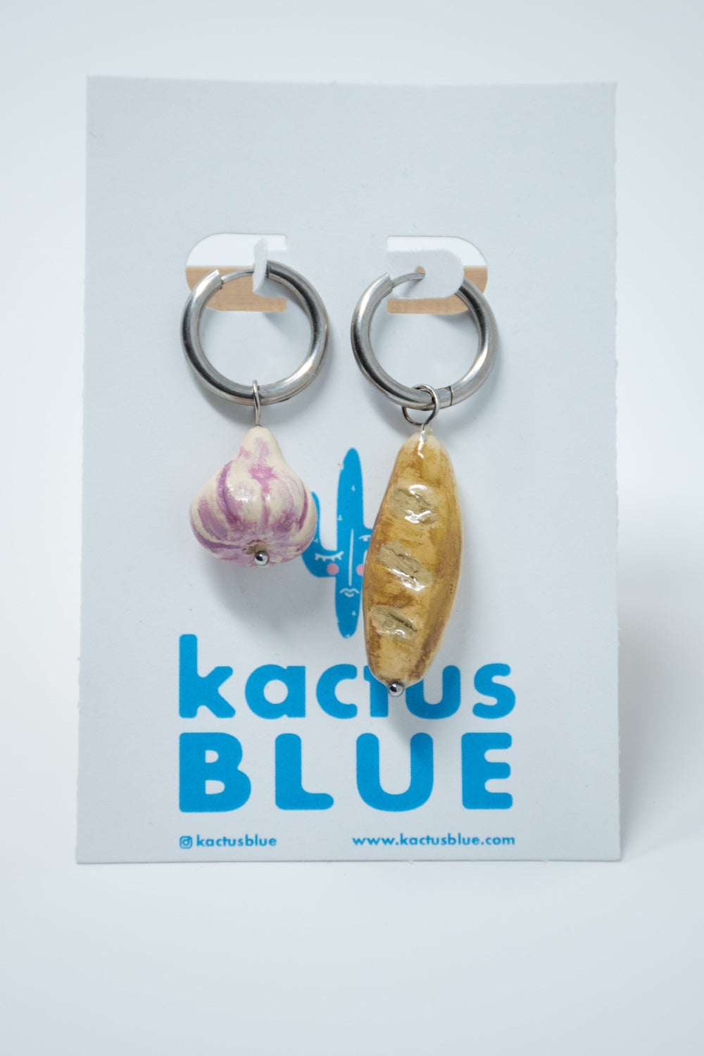 Garlic Bread Charm Hoops