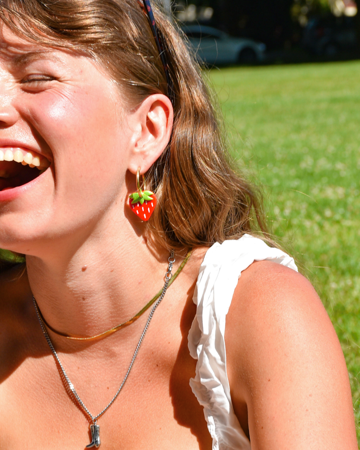 Strawberry Charm Earrings