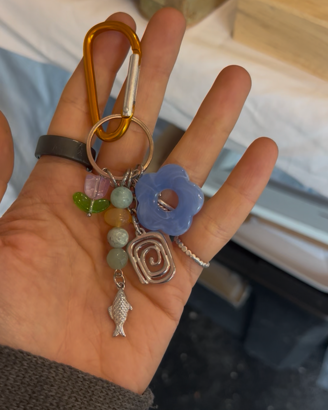 Custom keychain designed by customer