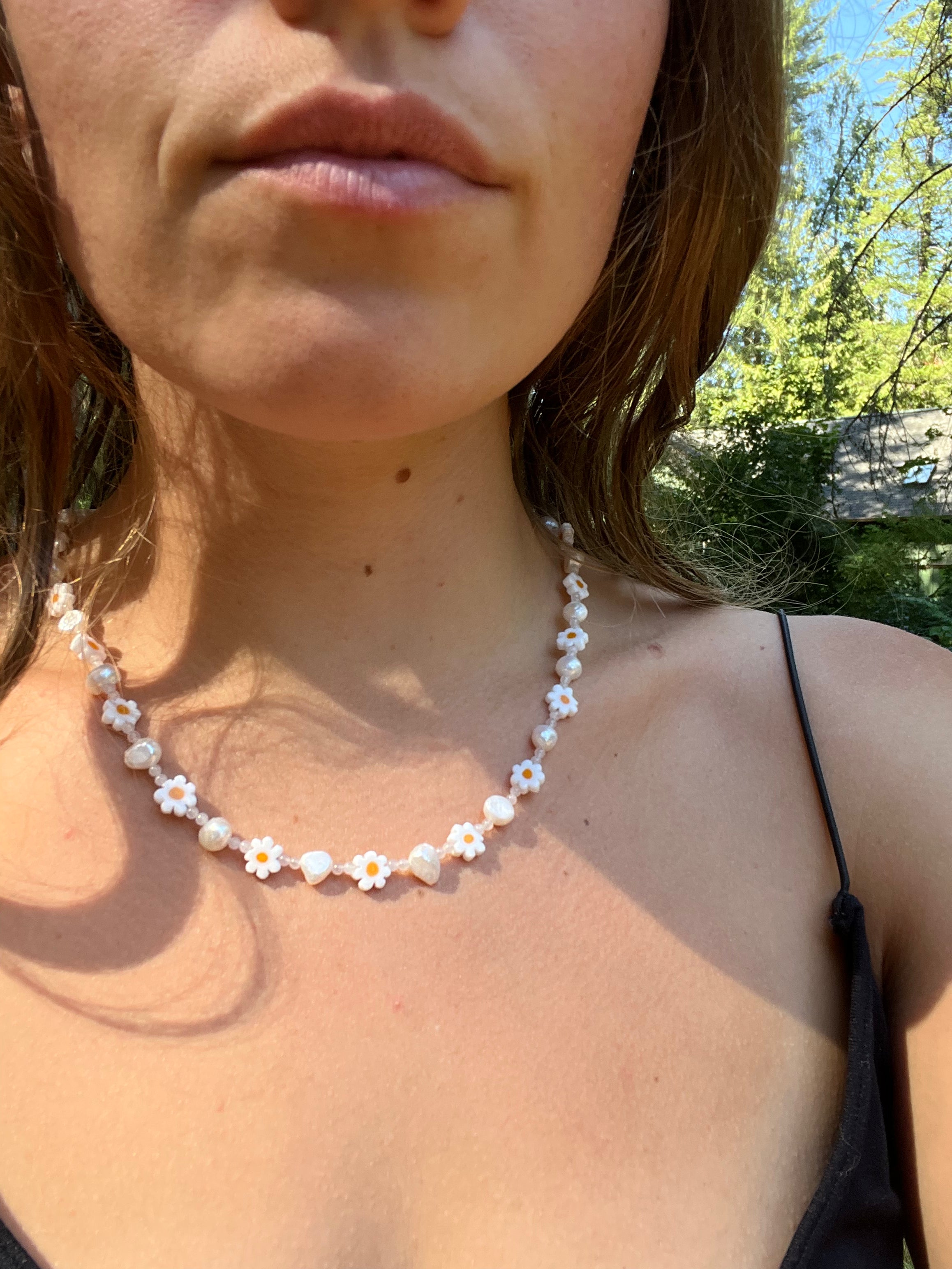 Quartz Daizy Necklace