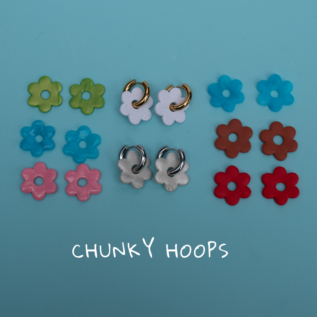 Flower Hoops- Customize!