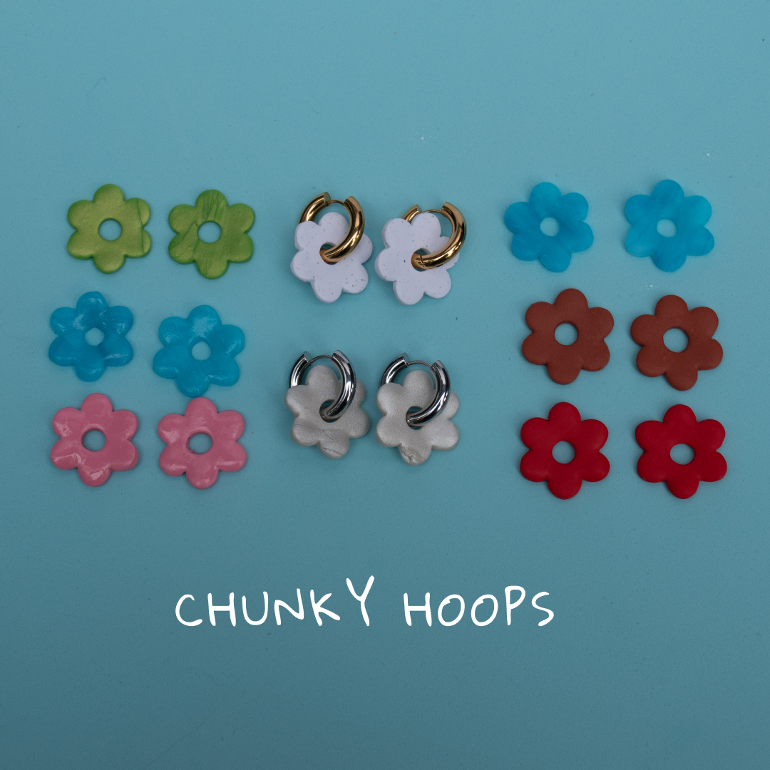 Flower Hoops- Customize!