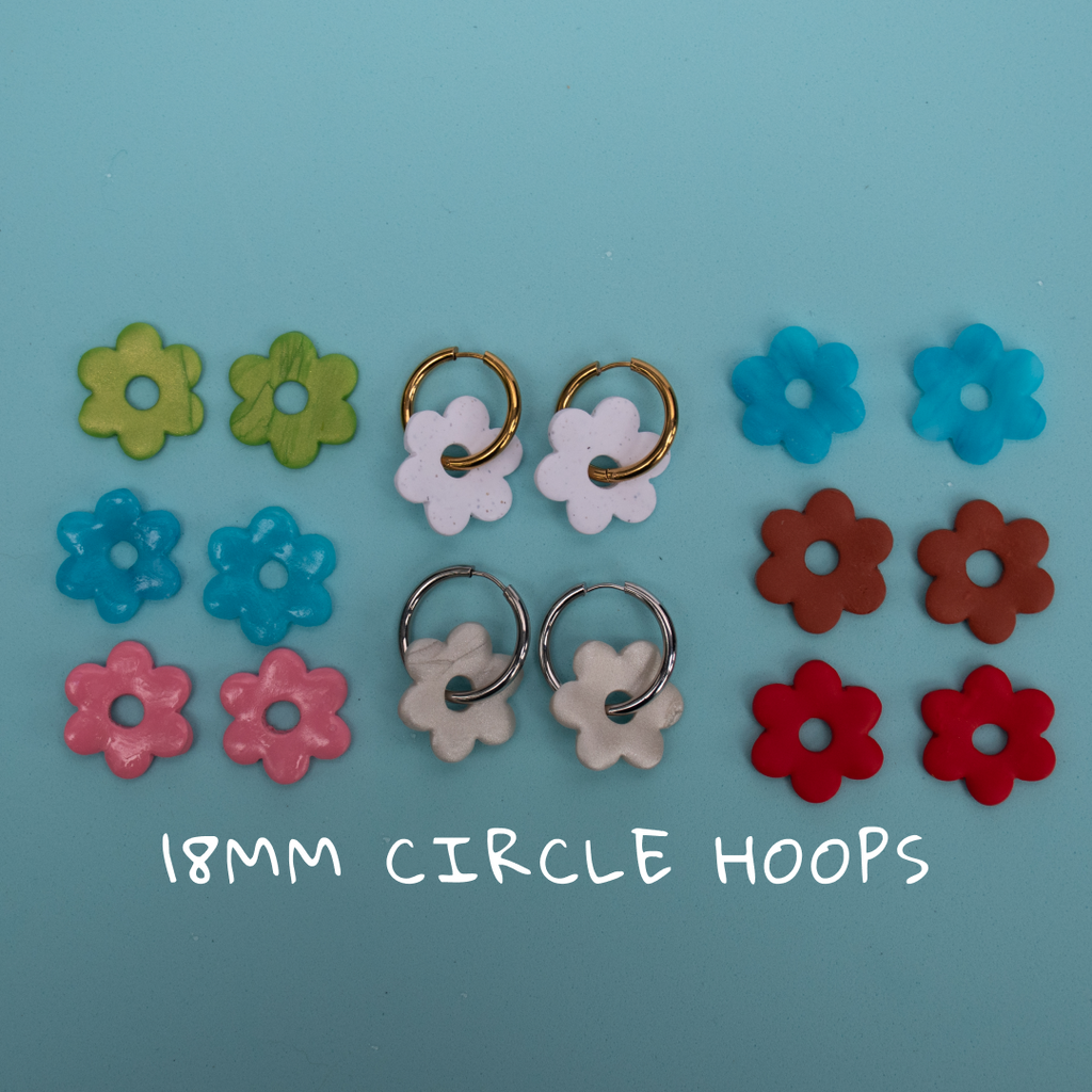 Flower Hoops- Customize!