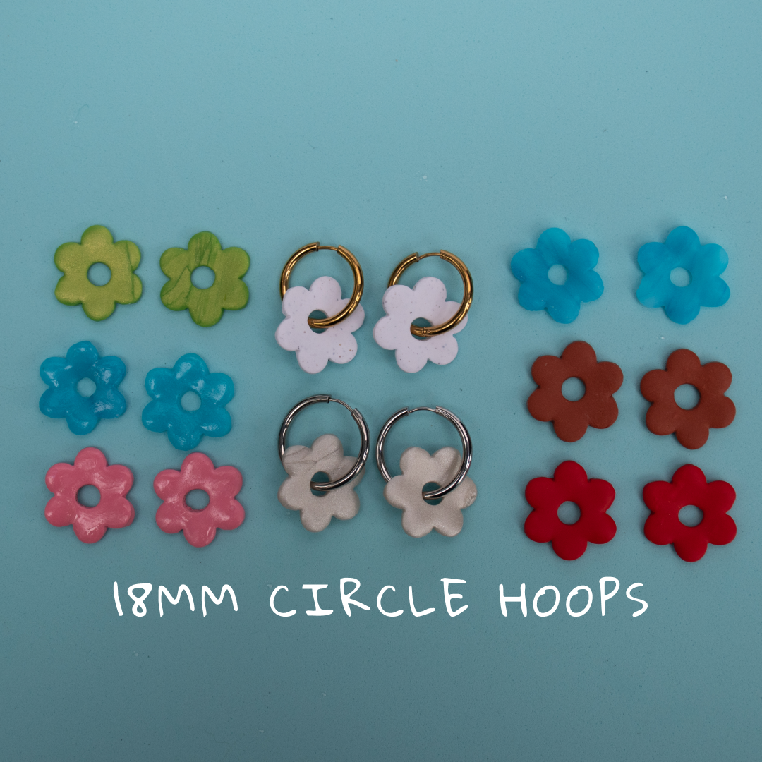 Flower Hoops- Customize!