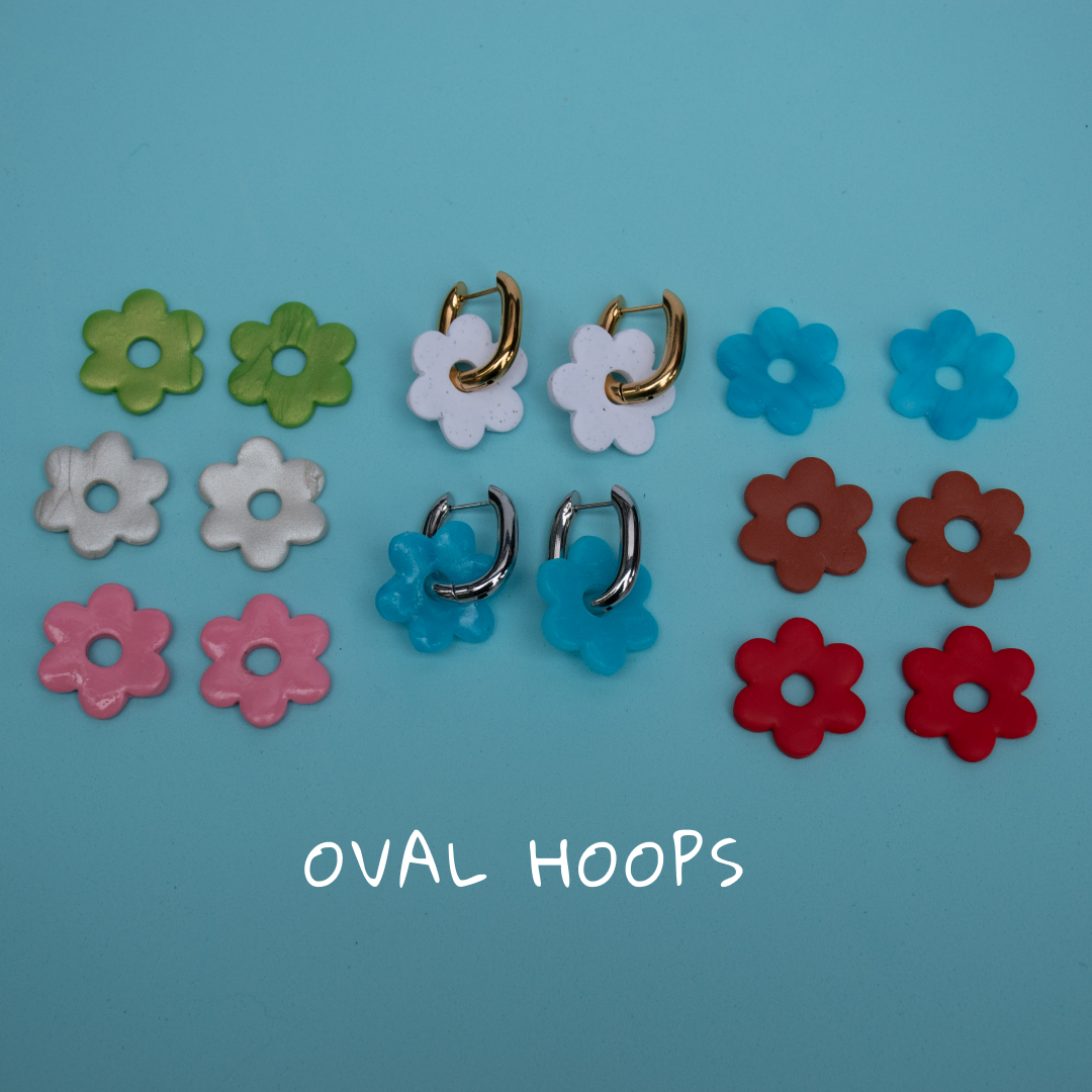 Flower Hoops- Customize!