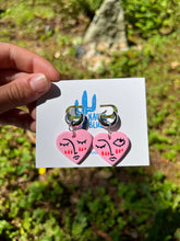 Load image into Gallery viewer, All About My Feelings - Hearts charms w/ 14mm Hoop
