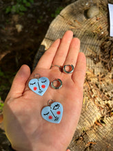Load image into Gallery viewer, All About My Feelings - Hearts charms w/ 14mm Hoop
