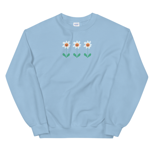 Sweater with 3 flower buds