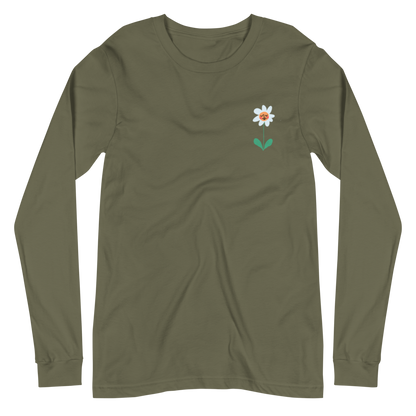 Unisex Long Sleeve Tee with 3 Buds